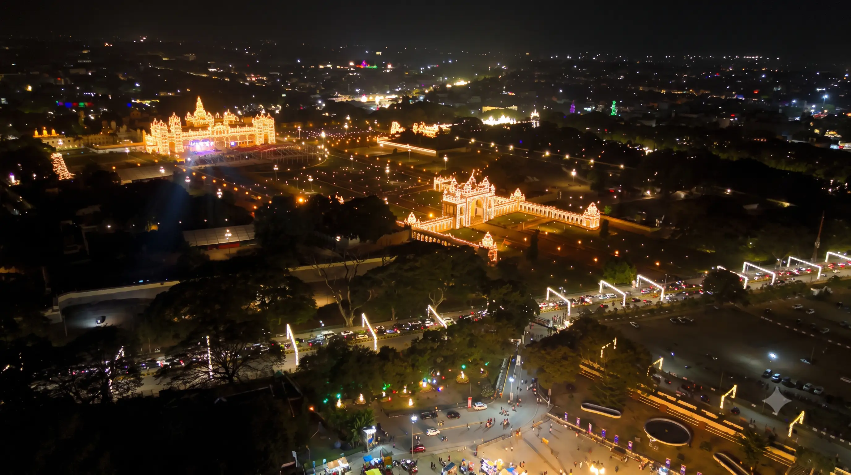 mysore drone shot