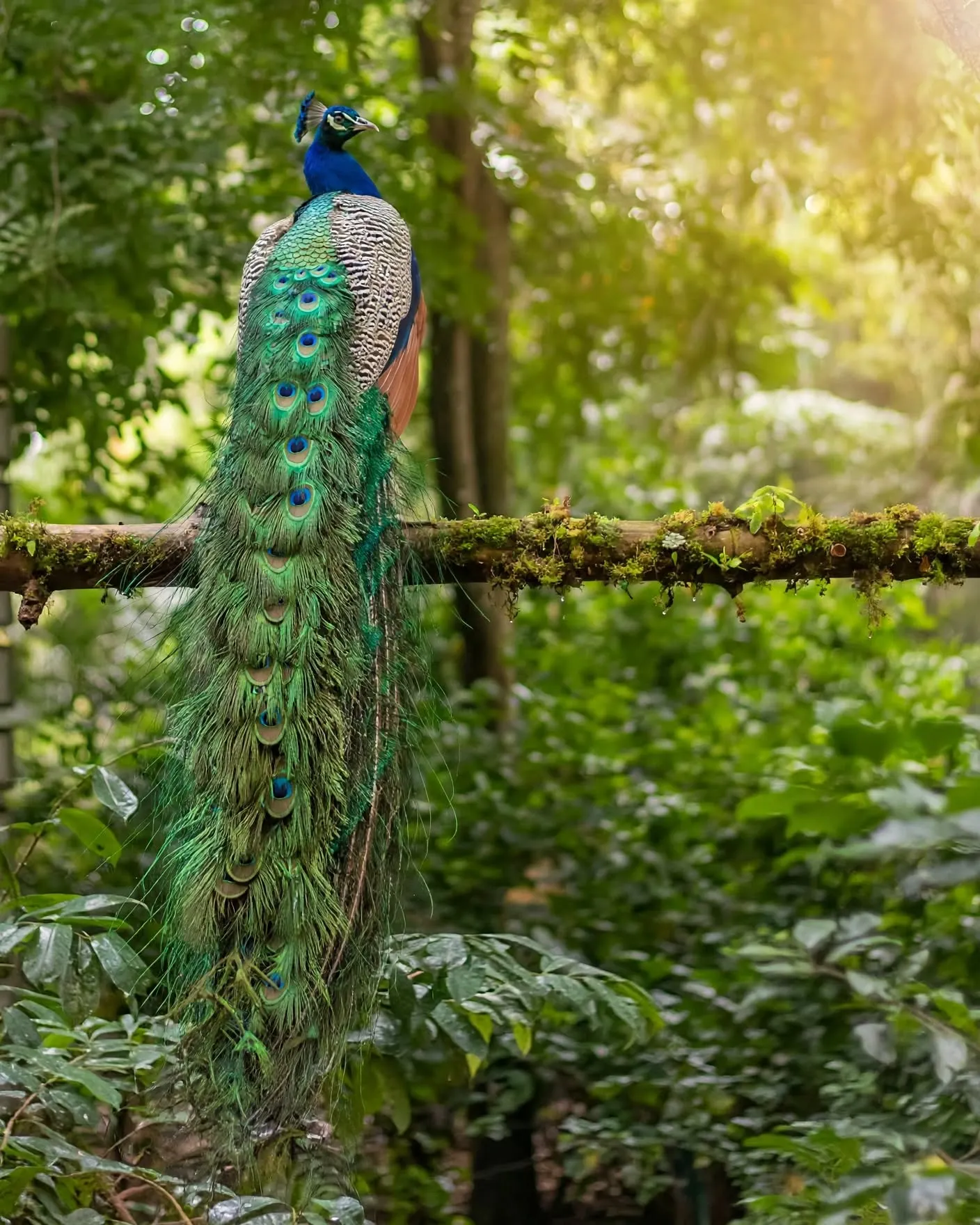 Karanji Lake blue peacock