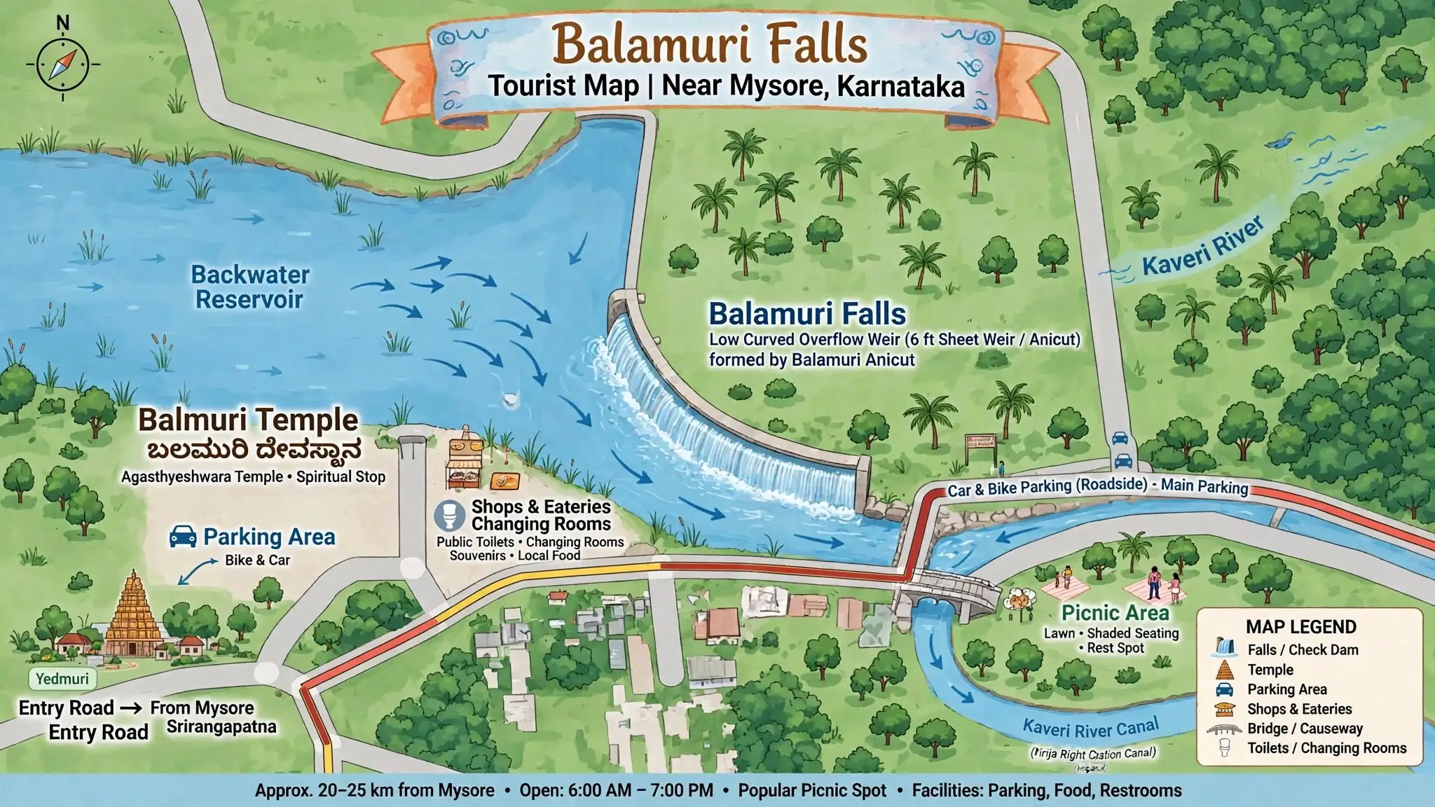 balmuri-waterfalls-mysuru-map